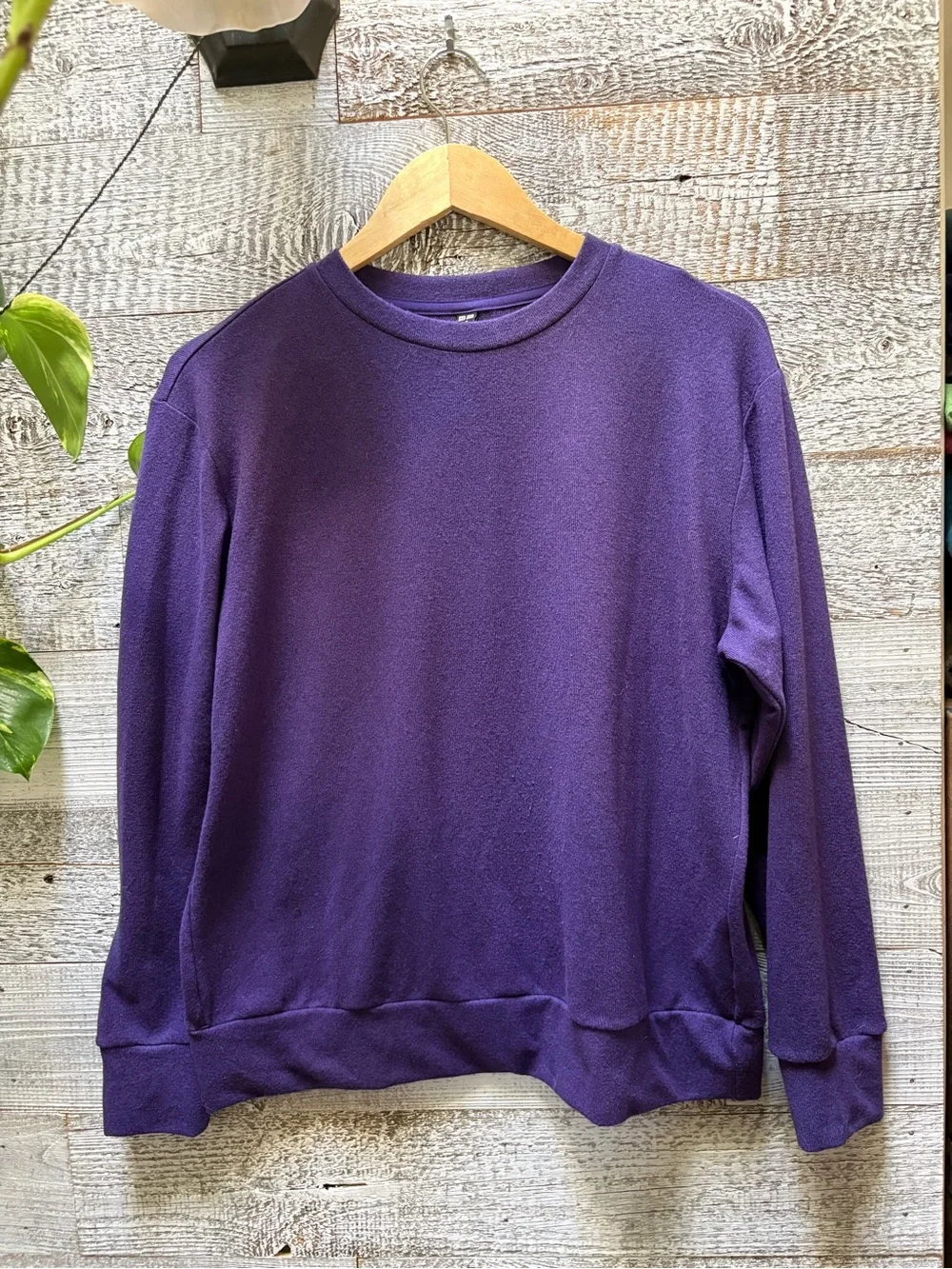 Uniqlo | Women's Soft Knitted Crew Neck Long Sleeve Pullover - S, Purple - Picture 1 of 7